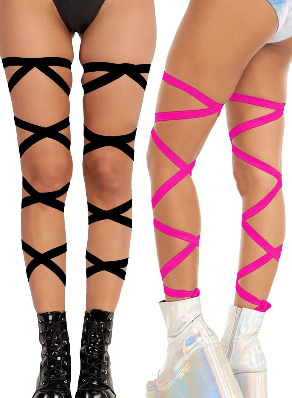 3523 Rave Leg Wrap - Music Festival Cosplay Costume Outfits Non-Slip